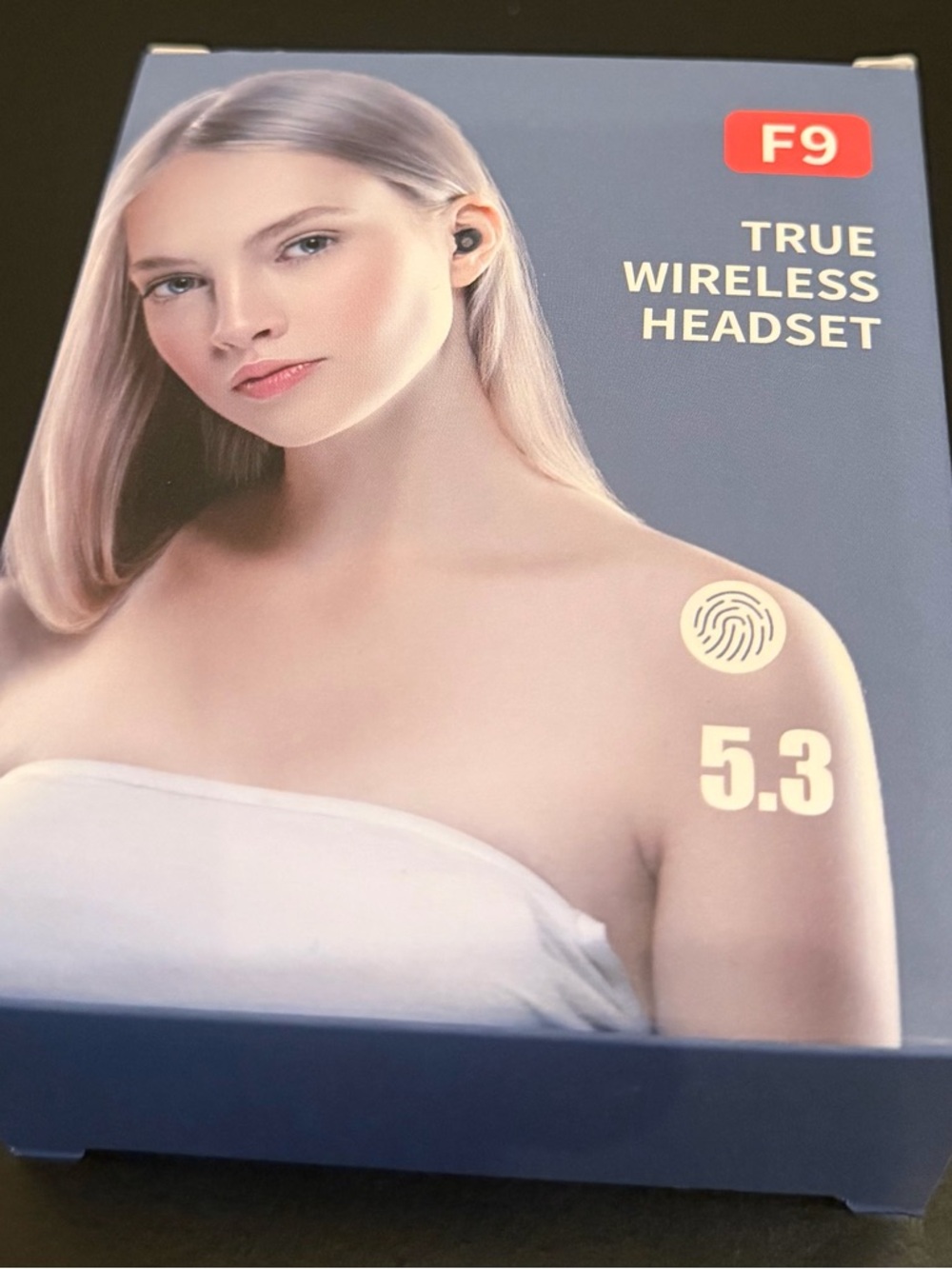 F9 True Wireless Headset - Navy Box